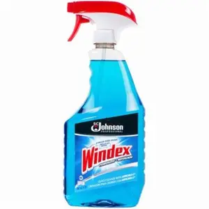 RJ Schinner 210586 32 oz Windex Blue Glass Cleaner with Ammonia-D Trigger Spray Bottle
