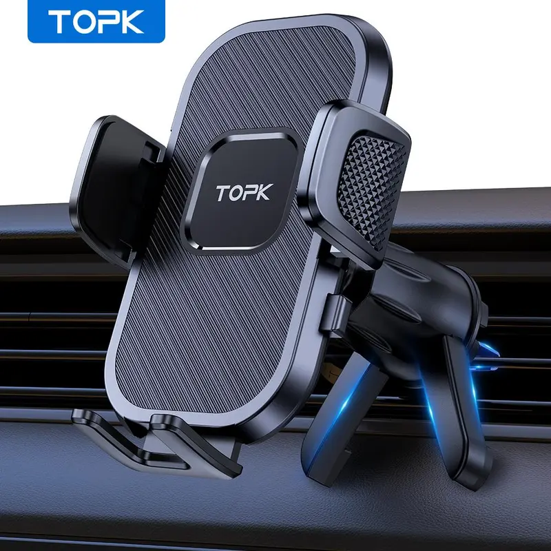 Car Air Outlet Phone Holder, Car Cellphone Mount, 360° Rotatable Adjustable Car Phone Holder Clip, Universal Car Phone Mount Navigation Holder For Most Smartphones, Automotive Phone Holder, Car Accessories
