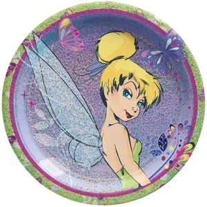 Tinkerbell 9" Prismatic Party Plates