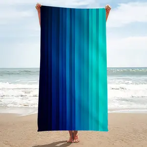 1PC Oversized Quick-Dry Gradient Beach Towel | Lightweight Soft | Suitable for Adults  Teens | Perfect for Travel Swimming Camping Yoga  Picnic | Beach  Pool Towel