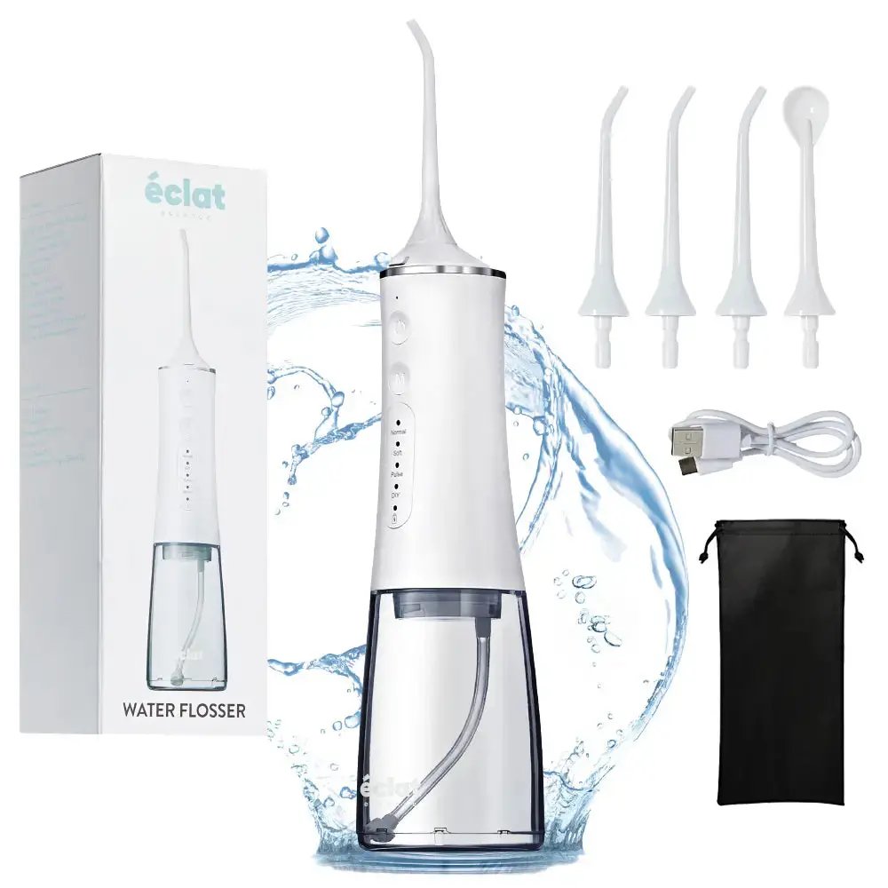 éclat Cordless Water Dental Flosser Teeth Pick – Portable Oral Irrigator for Teeth, Gums & Braces
