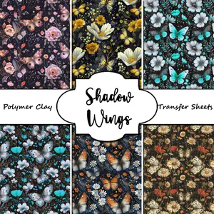 SHADOW WINGS clay transfer sheets E991