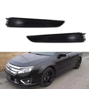 2PCS Smoked Lens Front Bumper Side Marker lamps Lights For 2010 2011 2012 Ford Fusion, Replace OEM AR5Z13200D FO2550145, AR5Z13200C, FO2551145