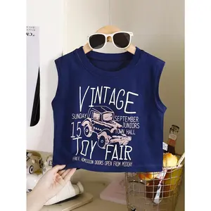 2pcs Boys' Pure Cotton Short-Sleeve T-Shirts - 2 Color-Changing Suitable for Daily Casual Wear, Outdoor & Sports, Round Neck Loose Fit Tee with Contrast Color Backs, Breathable Summer Outfits for (Ideal Gift)