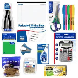 MWSC Home or Office Desk Supply Starter Kit - Teacher and College Dorm Desk Bundle
