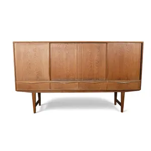 E.W. BACH HIGH SIDEBOARD WITH BAR IN OAK