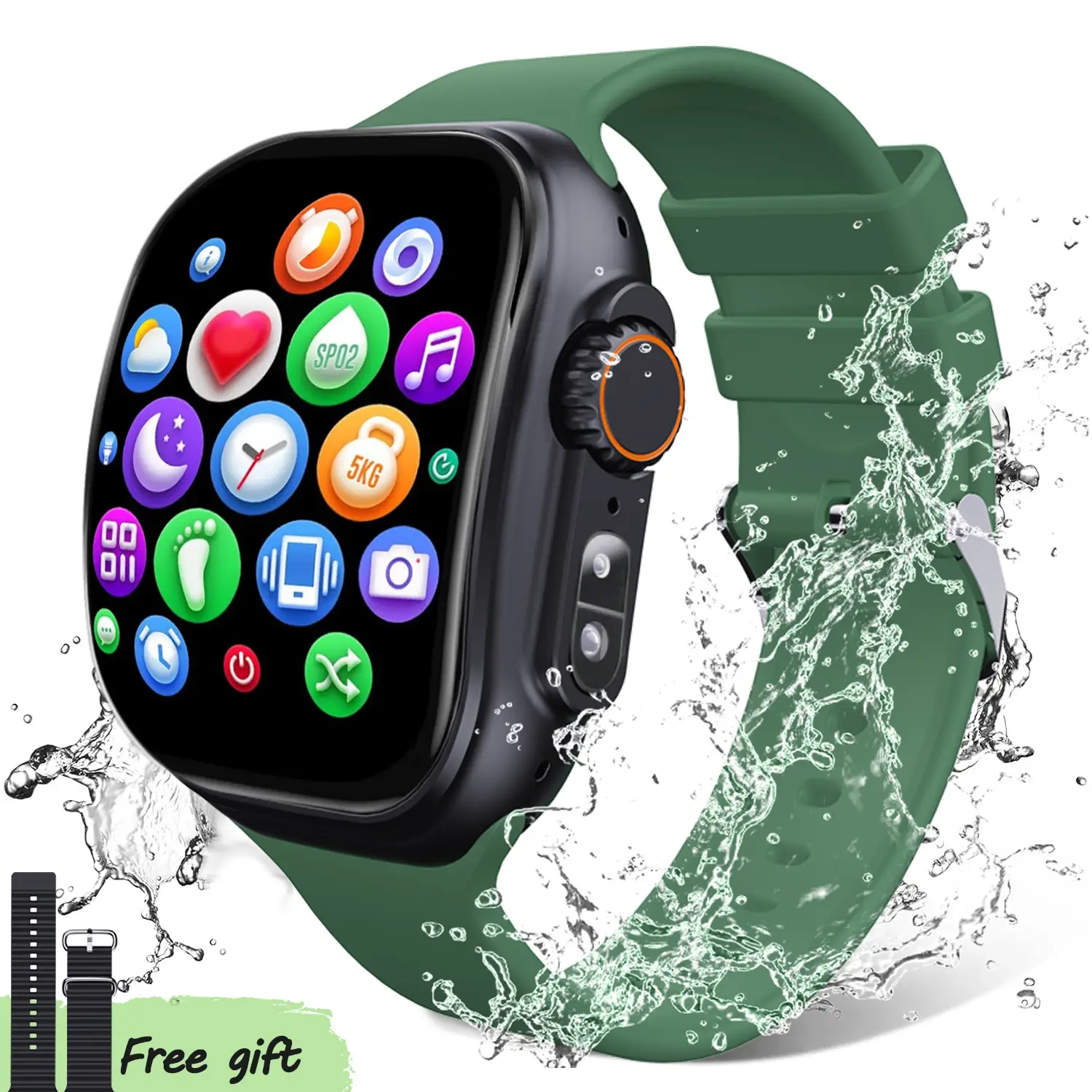 2025 New Smart Watch, Wireless Calling/Dial, Multiple Sport Mode, Calling Reminder and Rejection, SMS Reminder, IP67 Waterproof Smart Watch for Androi