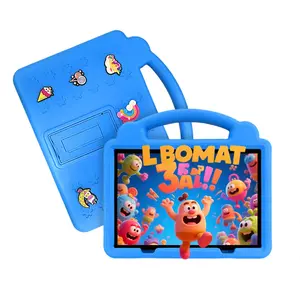 10.1-Inch HD Large Screen! Android Kids Tablet, 2-in-1 Study & Learning, Online Class Ready, Lightweight & Shockproof, 5G WiFi, HD IPS, Bluetooth + Dual Camera, Smart Parental Control, Pink & Blue, Easter/Christmas/Birthday Gift (USB Cable, No Adapter)