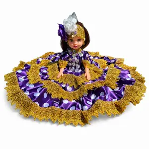 Purple Gitana Muneca 11 Inch Spiritual Altar Decor Figurine Yoruba