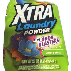 Xtra Laundry Powder Plus Oxi Clean 16.9 oz Tropical Passion Scented Detergent for Effective Stain Removal