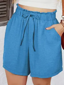Daily Wear Fashion Casual Fitted Shorts, Pocket Shorts for Men & Women, Comfortable Summer Essentials, Stylish Everyday Clothing, Womenswear