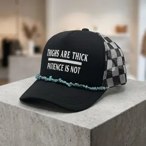 “Thighs Are Thick, Patience Is Not” Trucker Hat