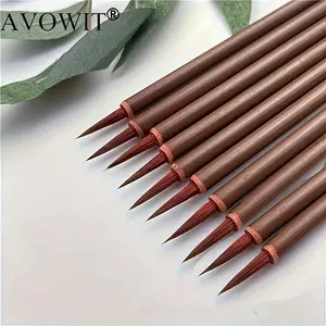 Small Hook Line Brush Set of 5/10, Handcrafted Ultra-Fine Detailing for Chinese Painting and Calligraphy, Precision Tools for Various Art Styles