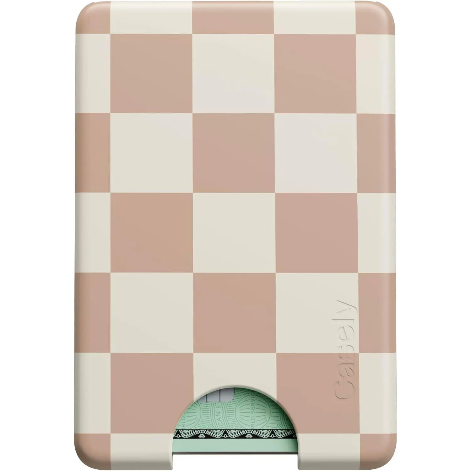Fit Check | Neutral Checkerboard MagWallet