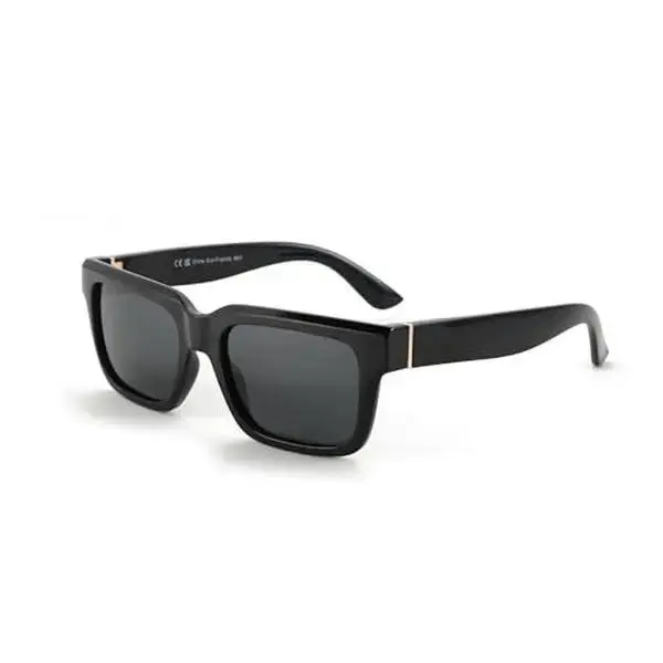 Unisex Vintage Square Sunglasses, Plastic Full Rim, Lightweight Durable Classic Shades, Polarized UV400 UV-Protection Lens, Anti-Glare Impact-Resistant Modern Design, Ideal for Daily Driving & Daily Wear, Gift Idea