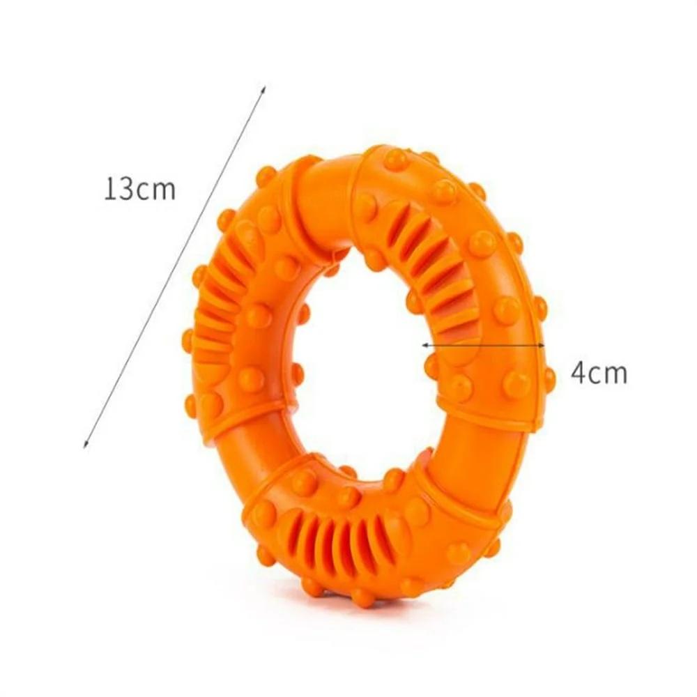 Dog Chew Toys for Aggressive Chewers, Dental Ring Toy for Teeth Cleaning, Interactive Teething Chew Toy with Treat Slots for Puppies, Small Medium Dogs