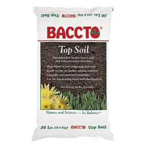 Top Soil with Reed Sedge Peat and Sand - 50 Pounds (1 Pack)