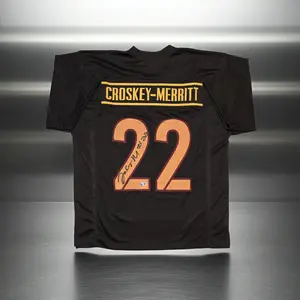 Jacory Croskey-Merritt Washington Commanders Autographed Football Jersey Hologram (XL)