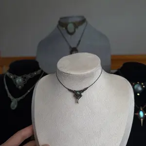 Handmade Macrame necklace with moonstone（ship from us）