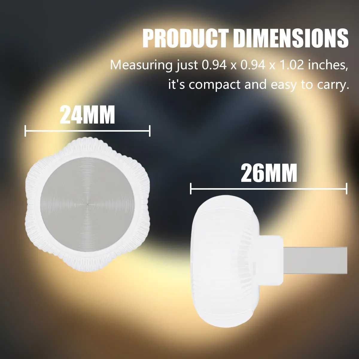 Mini USB Car Interior LED Ambient Light, Floral 7-Color RGB Plug-and-Play Mood Lamp, Cute Aesthetic Car Decor Gift for Women