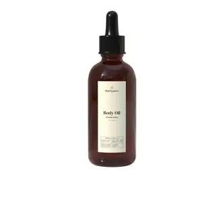 Vanilla Bean Body Oil Non-Toxic Hydration for Soft Smooth Skin with Natural Vanilla Bean Essential Oil 4 Fl Oz
