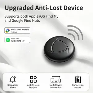 4 Pack Dual System Tracker for iOS and Android Bluetooth Tracker Smart Tags Compatible with Apple Find My (iOS) & Google's Find Hub(Android) for Keys, Luggage, Wallet, Vehicles