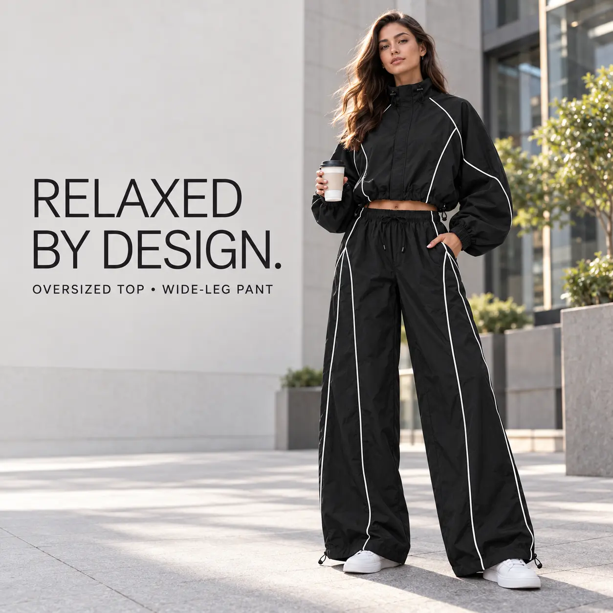 Women's Activewear Fitness Wear Set - Long-Sleeve Workout Top Fitness Clothing Set, Athletic Matching Sports Sweat Suit for Gym, Running