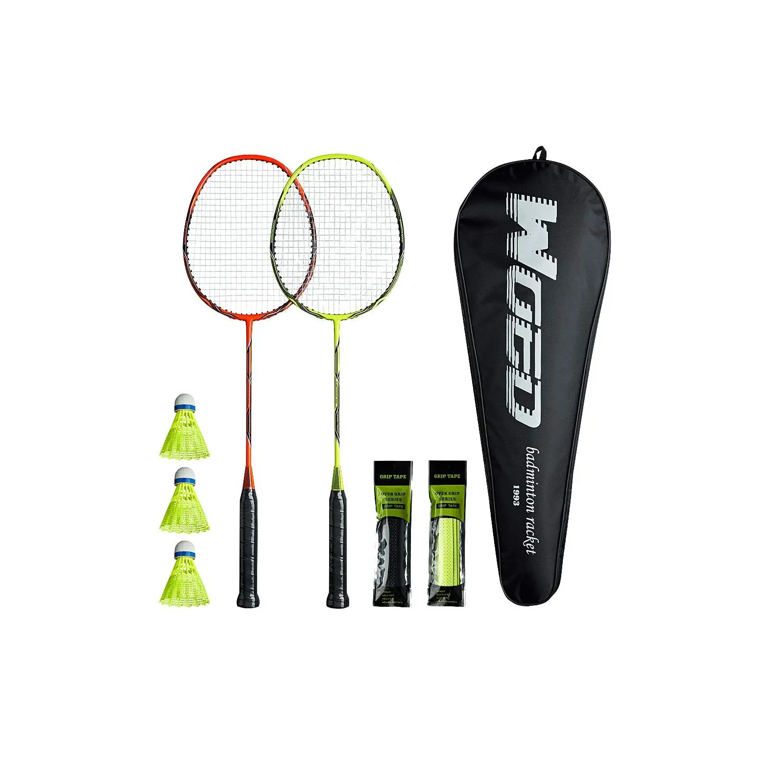 Professional Carbon Fiber Badminton Rackets Racquet for Backyards Gym