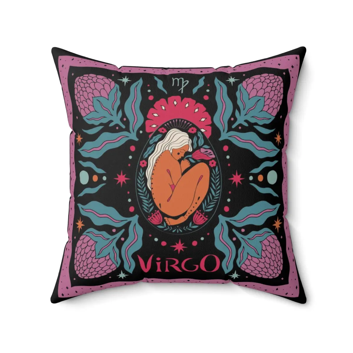 Virgo Zodiac Throw Pillow