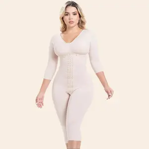 Sonryse M104BF Post Surgery Stage 1 BBL Compression Garment Fajas Colombianas Post Op with Bra Knee Length