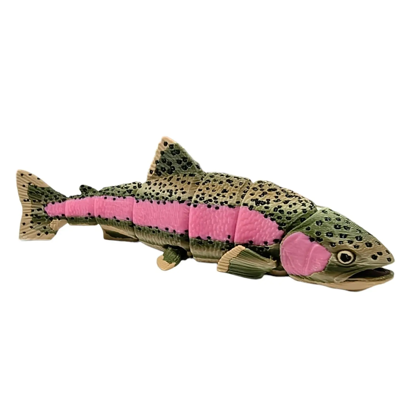 Rainbow Trout Fish 3D Printed Articulating Figurine
