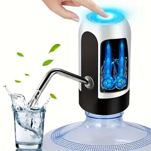 5 Gallon Water Dispenser Pump, Rechargeable Electric Water Pump for Water Bottles, One-Touch Operation, BPA-Free for Home, Office & Camping