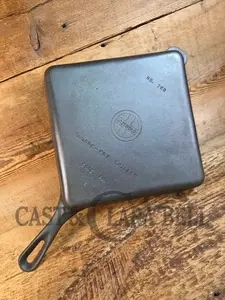 1940's Griswold No. 768 Square-Fry Skillet with Small Block Logo, Erie PA, 'E'
