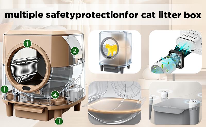 9Dreamcat Smart Cat Litter Box, Hands-Free Self-Cleaning, Large-Capacity, Odor-Free, APP Control, Multi-Cat Home, Modern Design, Includes Floating Brush & Aroma Box 9Dreamcat Smart Cat Litter Box, Hands-Free Self-Cleaning, Large-Capacity, Odor-Free, APP Control, Multi-Cat Home, Modern Design, Includes Floating Brush & Aroma Box
