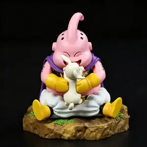 Dragon Ball Majin Buu Hug Puppy Figure, Classic Heartwarming Scene, Cape Gloves, Soft Cute Expression, Dragon Ball Fan Must-Have, Anime Figure