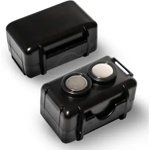 Metal Magnetic Mount Weatherproof GPS Tracker Lockbox with Protection - Compact Stash Box, Under-Vehicle Key Holder Compatible with GL Series (GL200, GL300, GL300W, GL300MA)