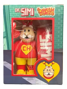 Dr. Simi Llavero Keychain - Character from El Chapulin Colorado, Featuring Red Outfit and Heart Design