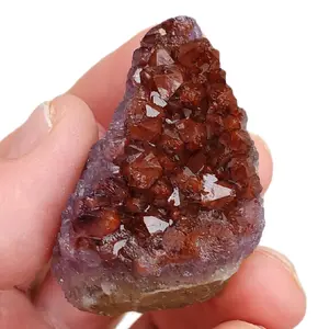 Thunder Bay Amethyst Cluster • 67 g Red-Flash Hematite Quartz • Natural Canadian Crystal Plate • High-Grade Collector Specimen