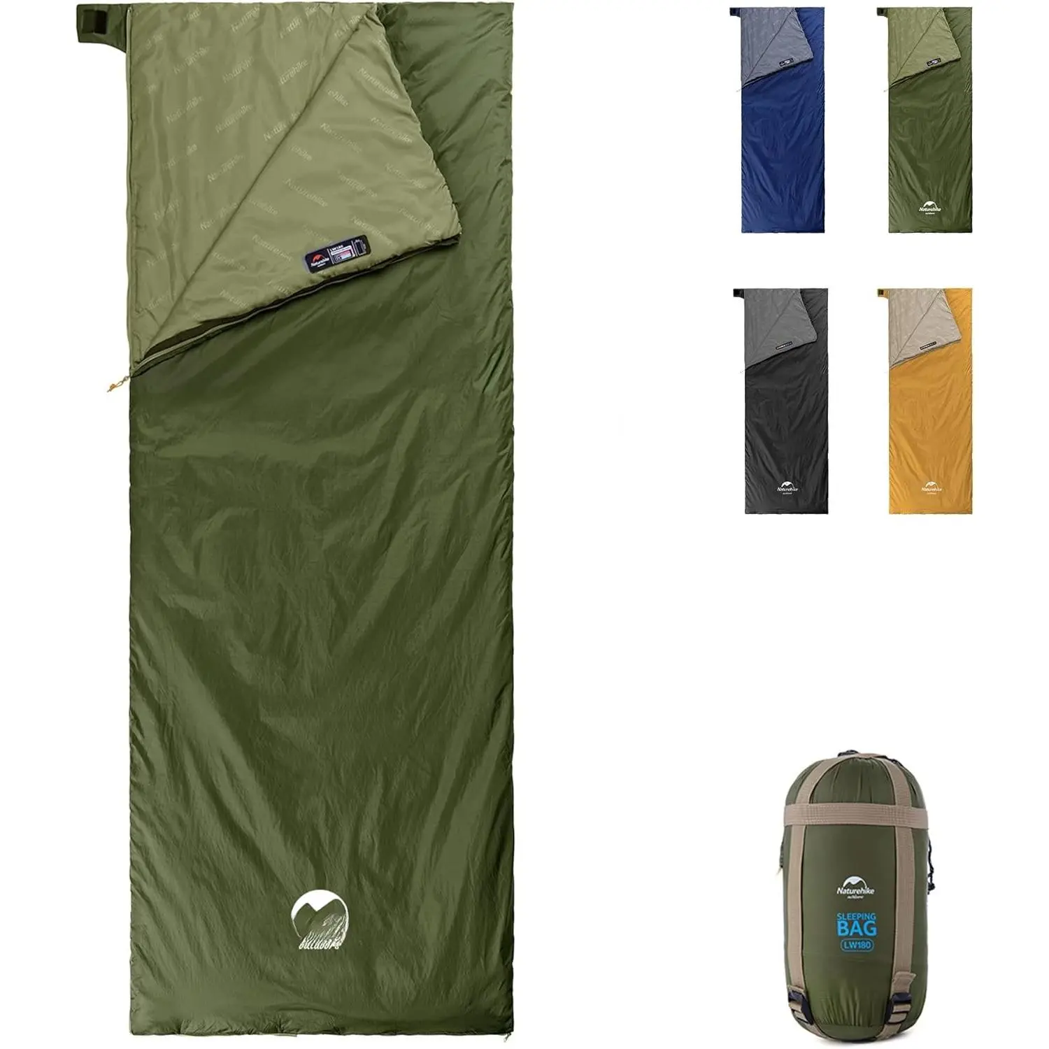 Lightweight Compact Sleeping Bag, 59?/32? Envelope Ultralight Backpacking Sleeping Bag Portable,  with Compression Sack for Cold&Warm, Camping, Traveling, Hiking