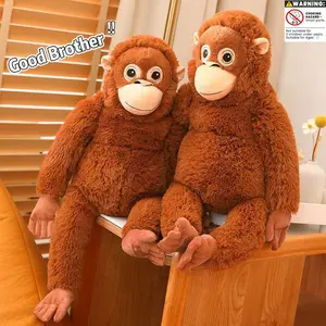 Gorilla Plush Toy Long-armed Monkey Doll Internet-famous Little Monkey Comfort Pillow Doll Birthday Gift