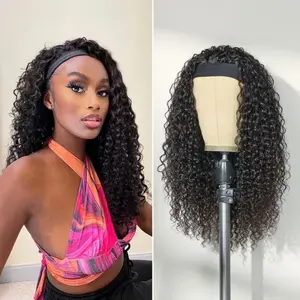 Luvme Too Easy Texture™ Wig Kinky Straight Flexi-Fit Drawstring Glueless Headband Wig (Get Free Trendy Headbands)