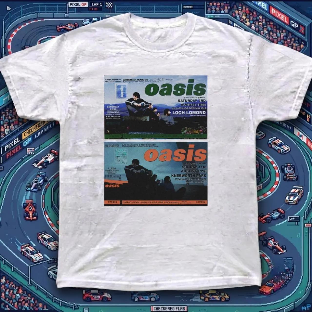 Oasis Knebworth Park T-shirt Reprint Graphic T-Shirt , Cotton Unisex T-shirt, Gift For Fan