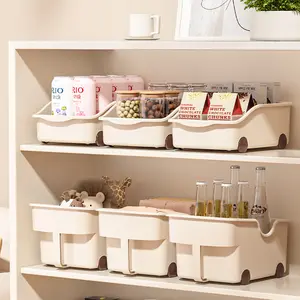 Langkes Large Kitchen Storage Bins with Lids and Wheels Pull Out Drawer Organizer for Pantry Food Toys Spices Cabinet Organization and Storage Containers