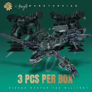 3pcs Miniature Mecha Model Kit Set, 7.1cm/2.8inch, Beginner Friendly Easy Assembly, Adult Military Robot Action Figure Building Toy Articulated Figures