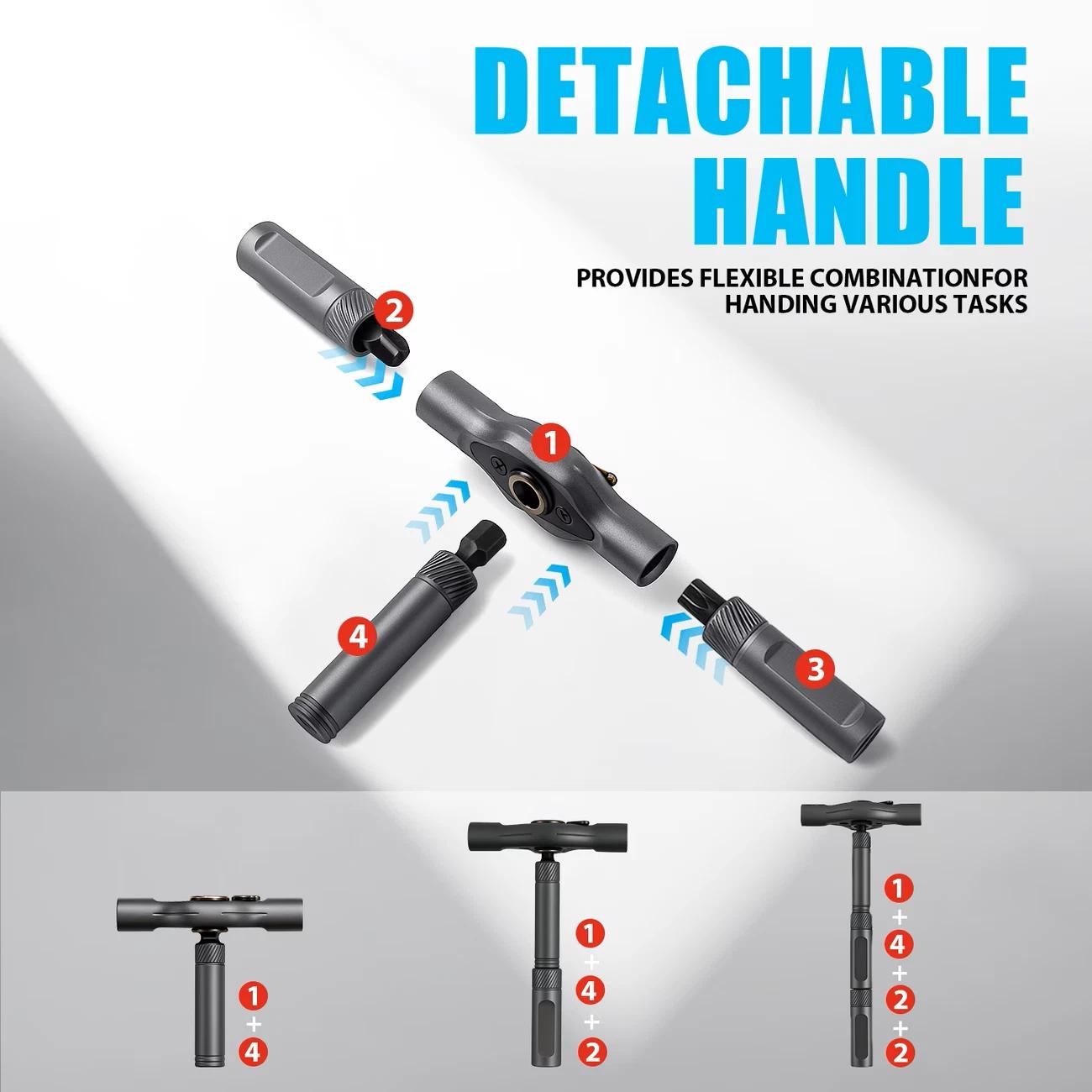 25Pcs 24 in 1 Multifunction Screwdriver Head Set Household Repair Ratchet Wrench