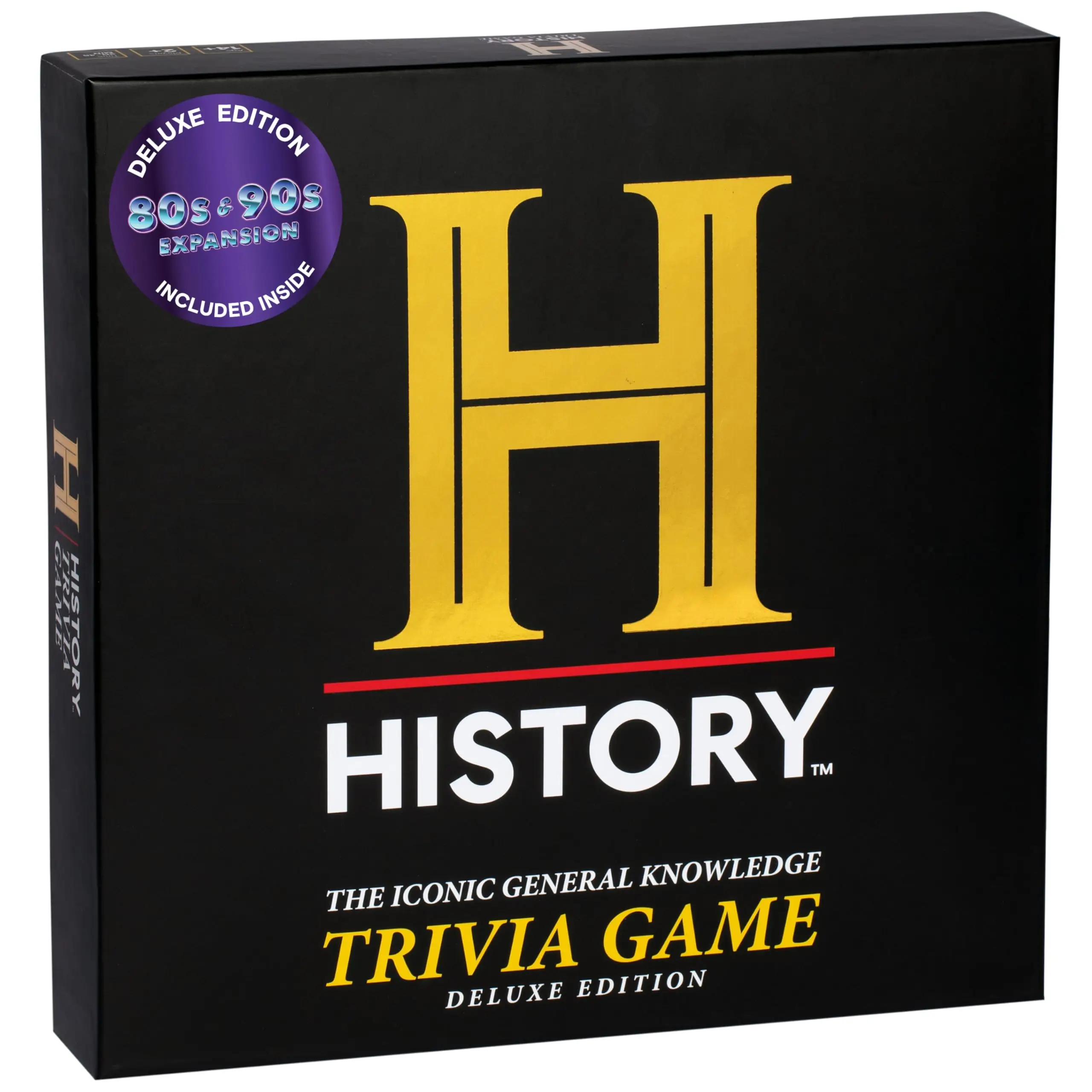 History Channel Trivia Board Game Deluxe Edition with 80s & 90s Expansion Pack -...