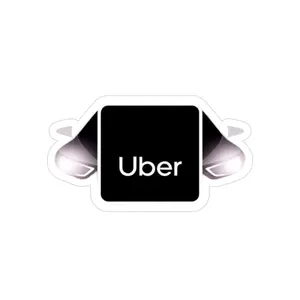 Transparent Outdoor Stickers, Custom Die-Cut Decals for Car, Laptop, Water Bottle, Perfect for Uber Lovers, Gift for Drivers, Fun & [...] Advanced Printing Techniques Vibrant Colors