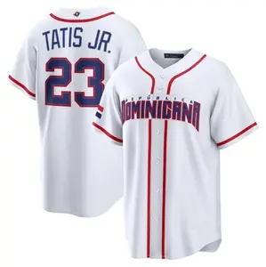 2026 Dominican Republic Junior Tatis JR #23 Baseball Jersey World Baseball Classic WBC White Team Jersey