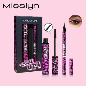 Long-lasting Eyeliner & Mascara Set, 1 Count Waterproof Eyeliner & 1 Count Long Lasting Mascara, Eye Makeup Set, Professional Eye Makeup Products, Cosmetic