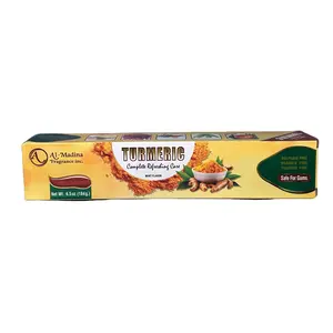 Al-Madina Organic Toothpaste Turmeric Oral Complete Refreshing Care Safe For Gums 6.5 oz
